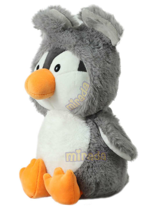Mirada Hoodie Penguin Toy - Grey – 25cm