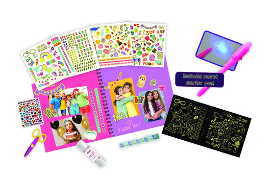 Mirada Art & Craft,Glow in The Dark Scrapbook, Ideal Gift for Boys & Girls, 6+ (MAC2012)