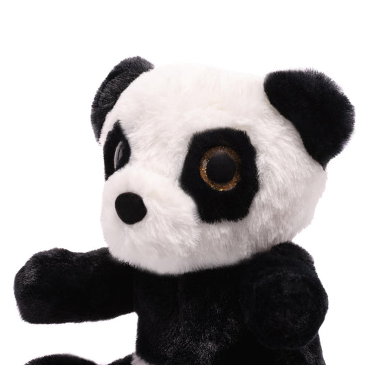 Mirada Glitter Eye Panda Toy - Black – 25cm