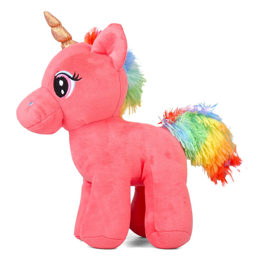 Mirada Standing Unicorn Toy - Coral – 29cm