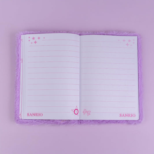 Mirada Sanrio Kuromi Plush Notebook | Officially Licensed