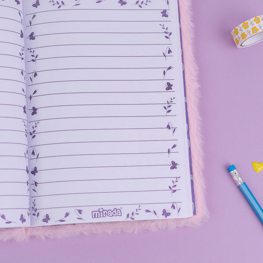 Mirada Bunny Princess Plush Notebook