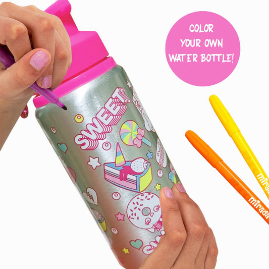Mirada Art & Craft,Color Your Own – Cup Cake Bottle, Ideal Gift Set, 6+