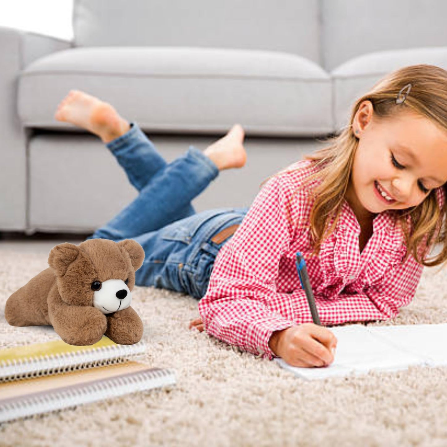 Mirada Floppy Bear Toy - Brown – 21cm