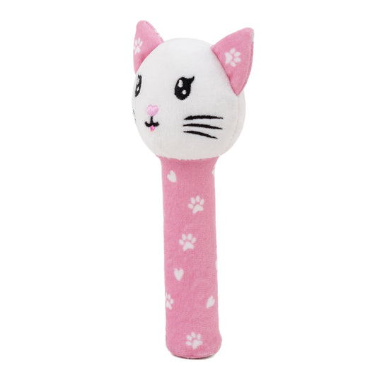 Mirada Kitty Rattle Soft Toy – 18cm