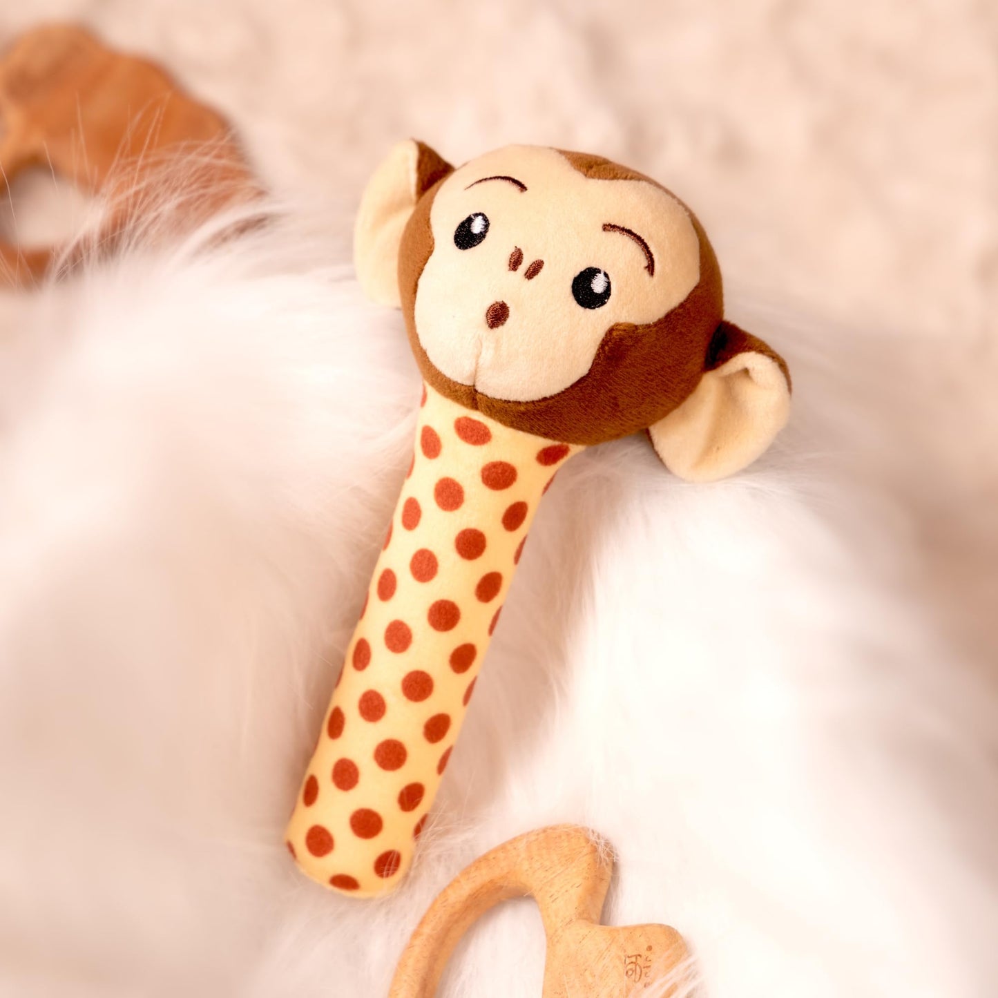 Mirada Monkey Rattle Toy – 18cm