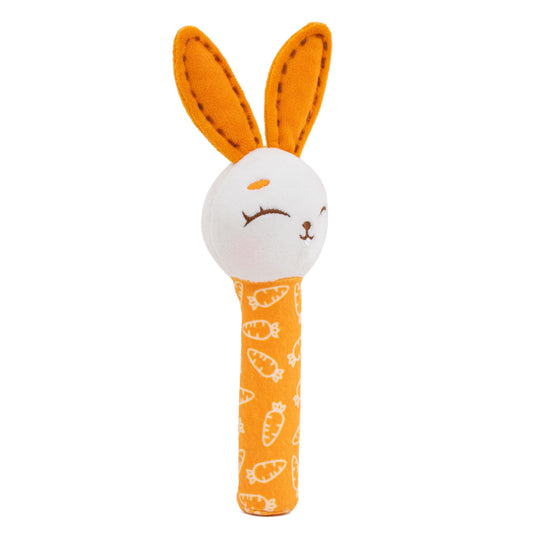 Mirada Bunny Rattle Soft Toy – 18cm