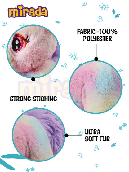 Mirada Standing Unicorn Toy - Multicolor – 32cm