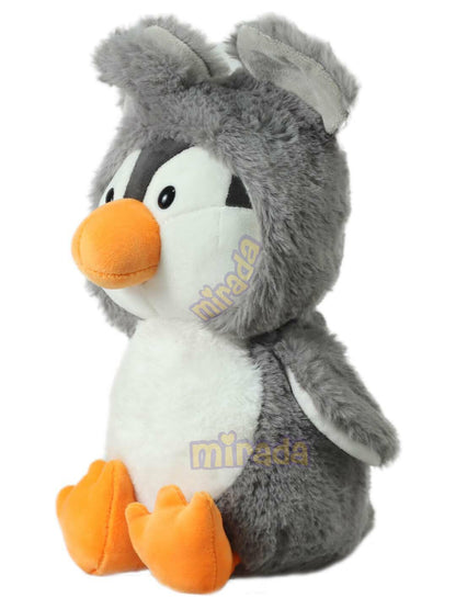 Mirada Hoodie Penguin Toy - Grey – 25cm