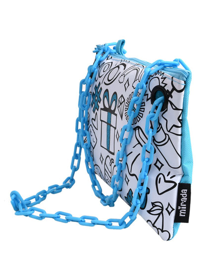 Mirada Unisex Color Your Own Funky Clutch, Multicolour