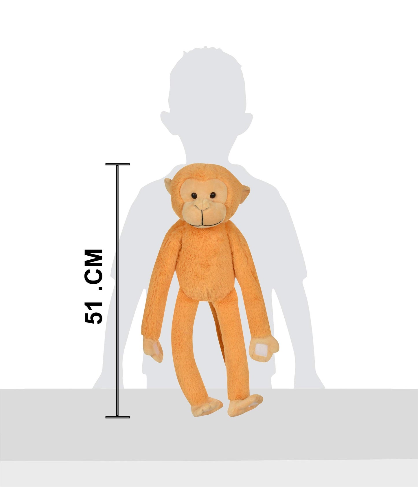 Mirada Hanging Monkey Toy - Brown – 52cm