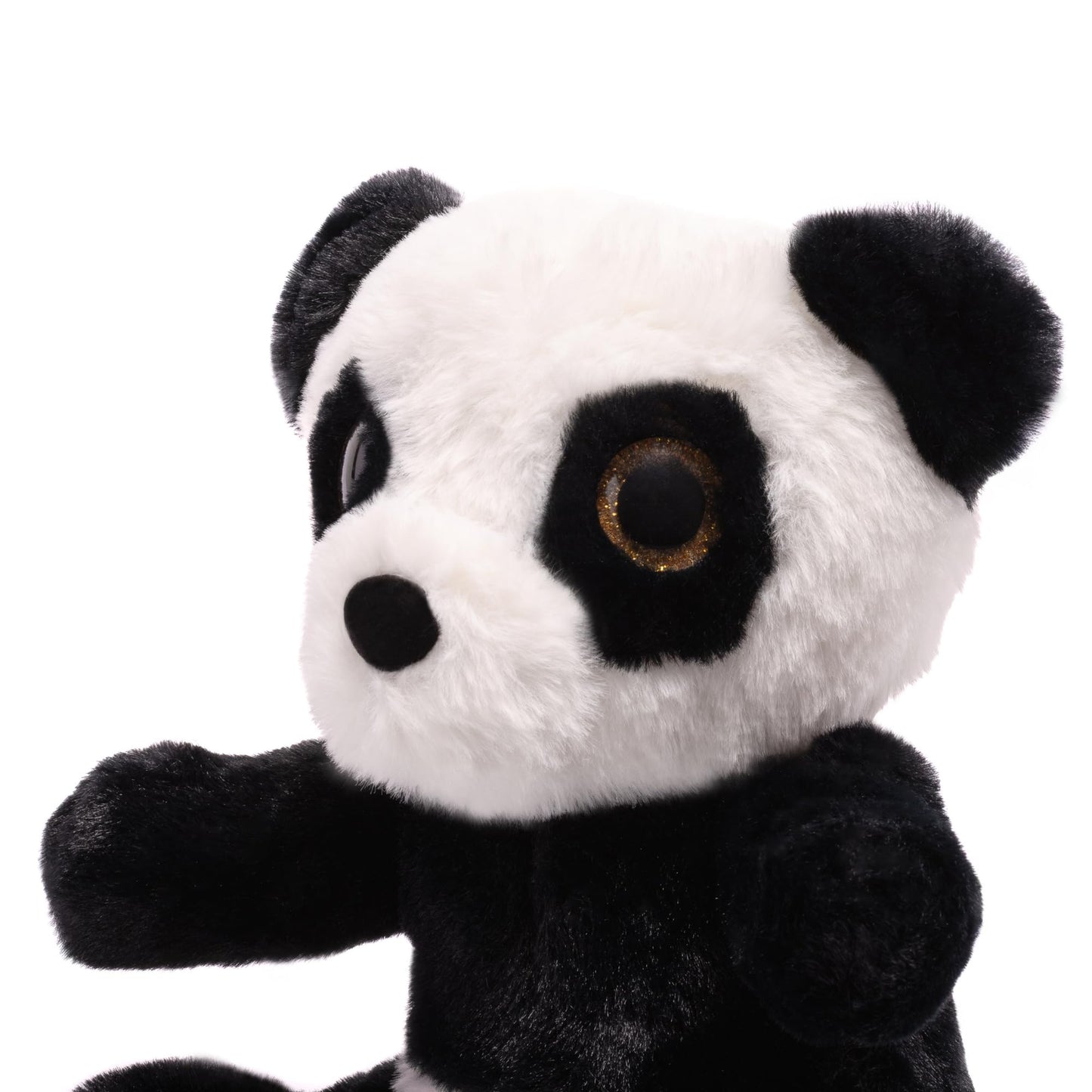 Mirada Glitter Eye Panda Toy - Black – 25cm