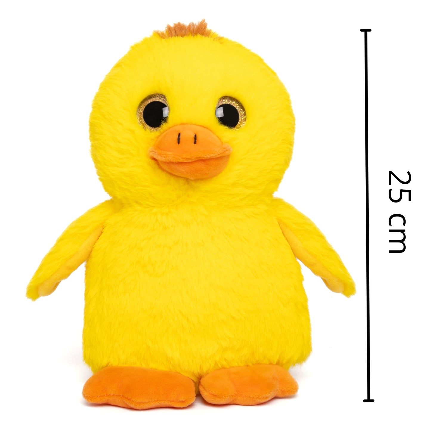 Mirada Glitter Eye Duck Toy - Yellow – 25cm