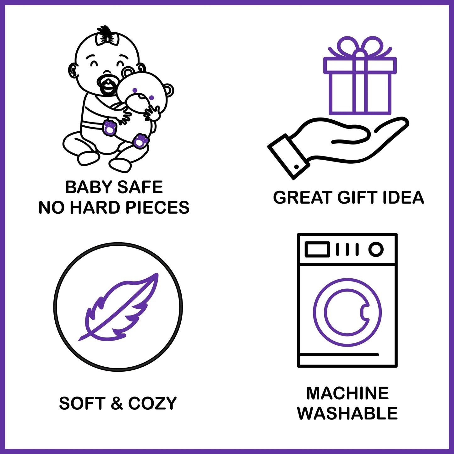 Mirada Hippo with Scarf Toy - Coral – 25cm