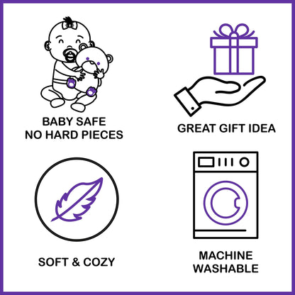 Mirada Hippo with Scarf Toy - Coral – 25cm