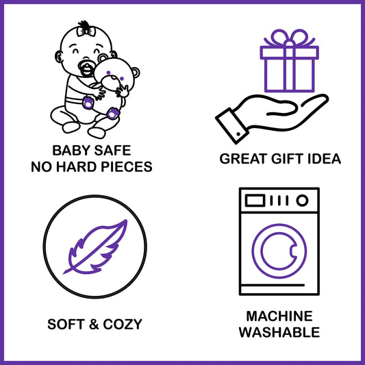 Mirada Hippo with Scarf Toy - Coral – 25cm