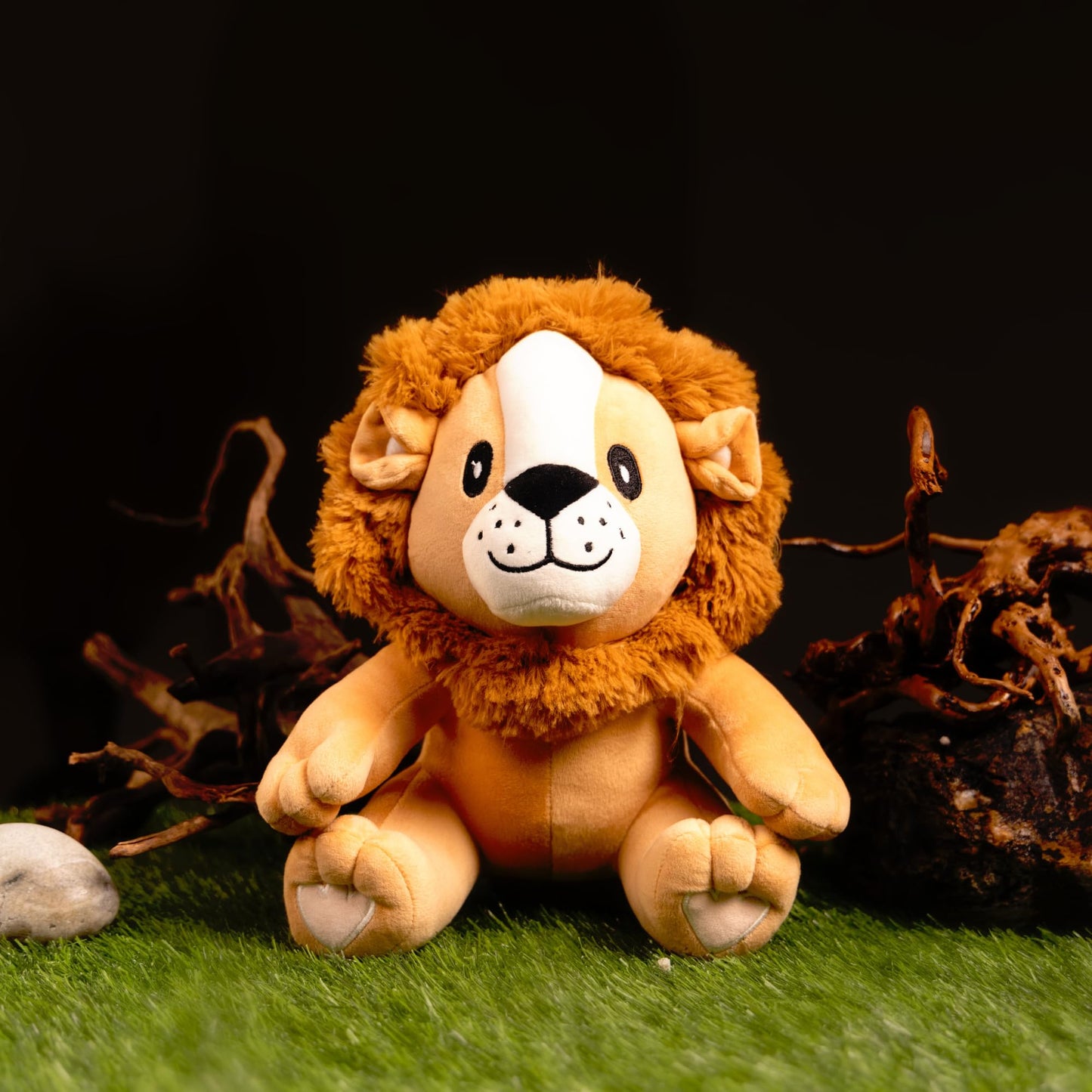 Mirada Sitting Lion Toy - Brown – 27cm