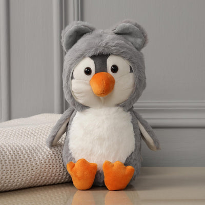 Mirada Hoodie Penguin Toy - Grey – 25cm