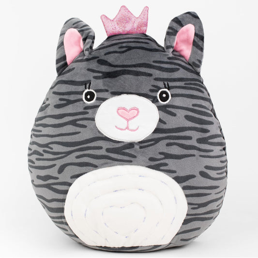 Mirada Cat Face Toy - Grey – 30cm