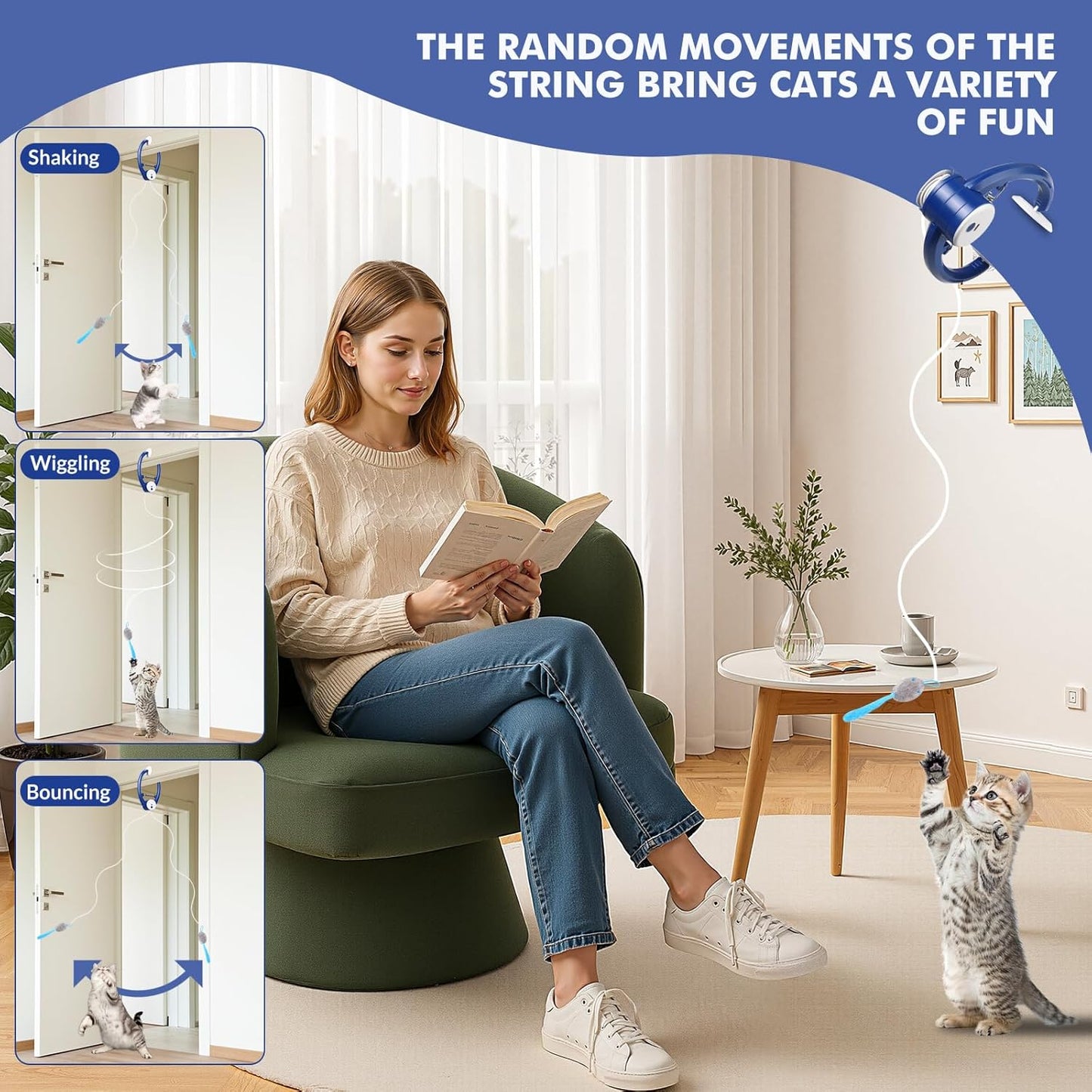 Mirada Cat Face Toy - Grey – 30cm