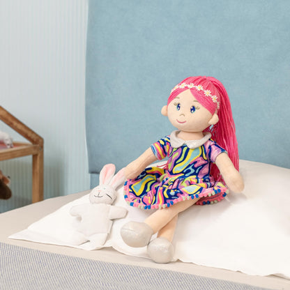 Mirada Rosa Girl Rag Doll Toy – 38cm