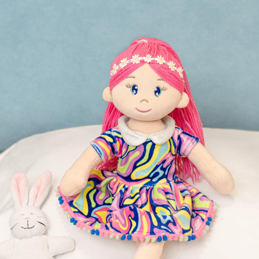 Mirada Rosa Girl Rag Doll Toy – 38cm