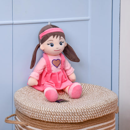 Mirada Heart Pink Rag Doll Toy – 38cm