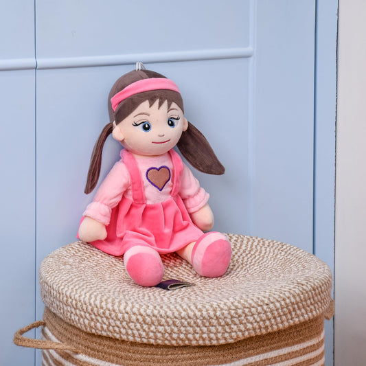 Mirada Heart Pink Rag Doll Toy – 38cm