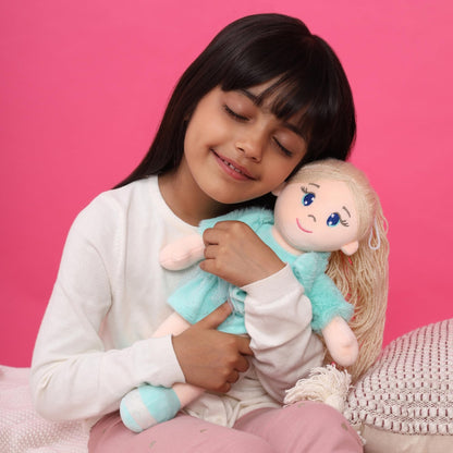 Mirada Bella Rag Doll Toy with Green Jacket – 42cm