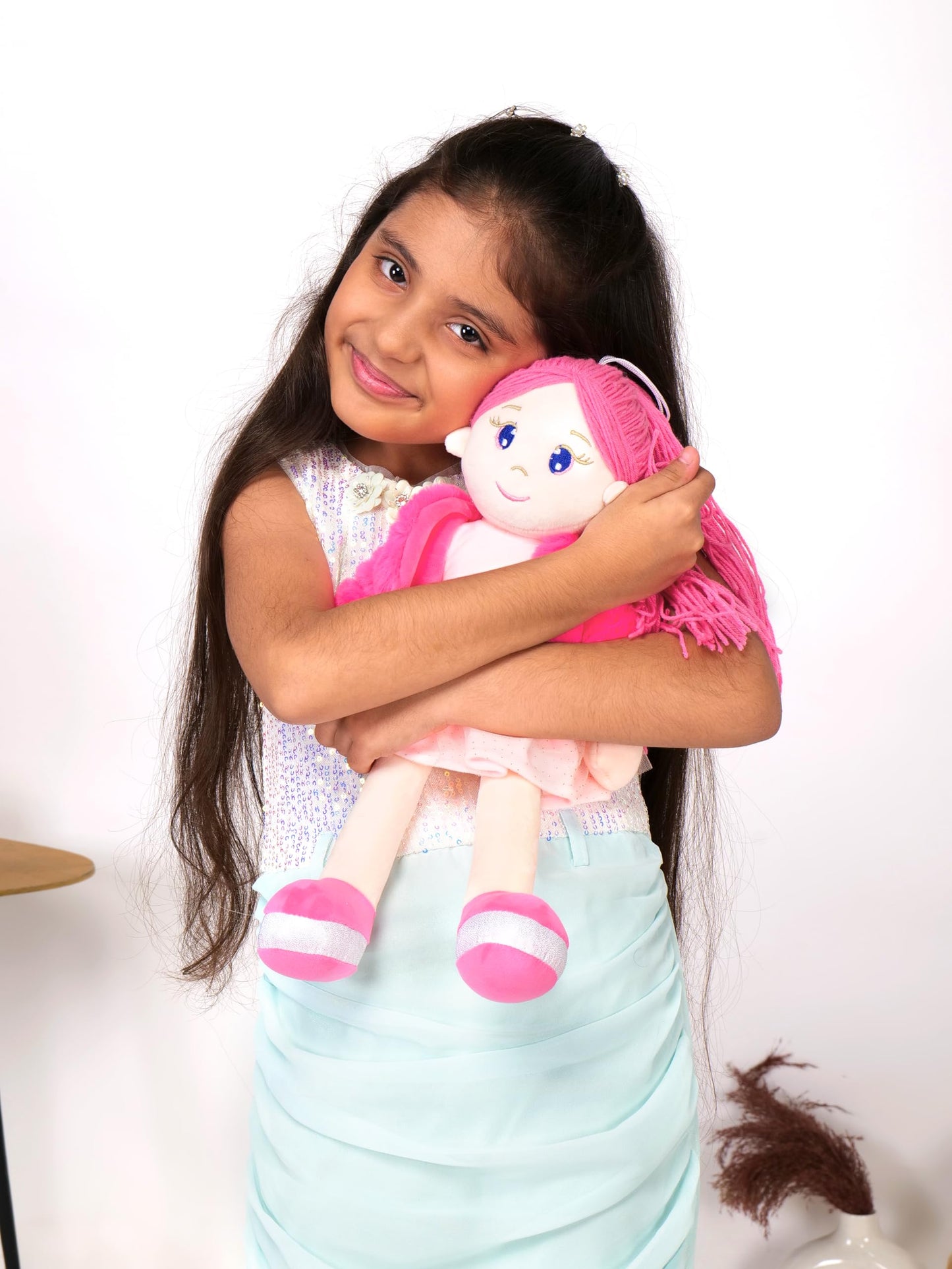 Mirada Elena Rag Doll Toy with Pink Jacket – 42cm